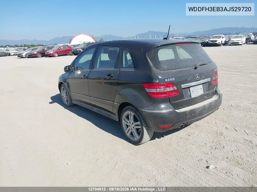 2010 MERCEDES B-KLASSE VIN WDDFH3EB3AJ529720 — фото 3