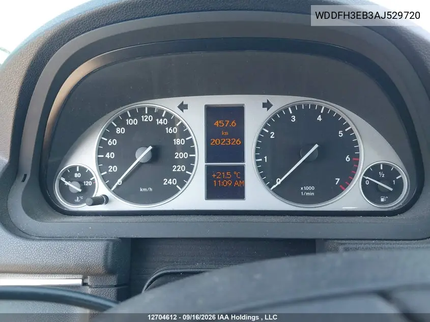 2010 MERCEDES B-KLASSE VIN WDDFH3EB3AJ529720 — фото 7