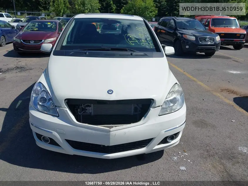 2011 MERCEDES B-KLASSE VIN WDDFH3DB1BJ610959 — фото 13