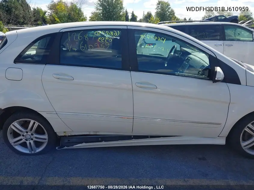2011 MERCEDES B-KLASSE VIN WDDFH3DB1BJ610959 — фото 14