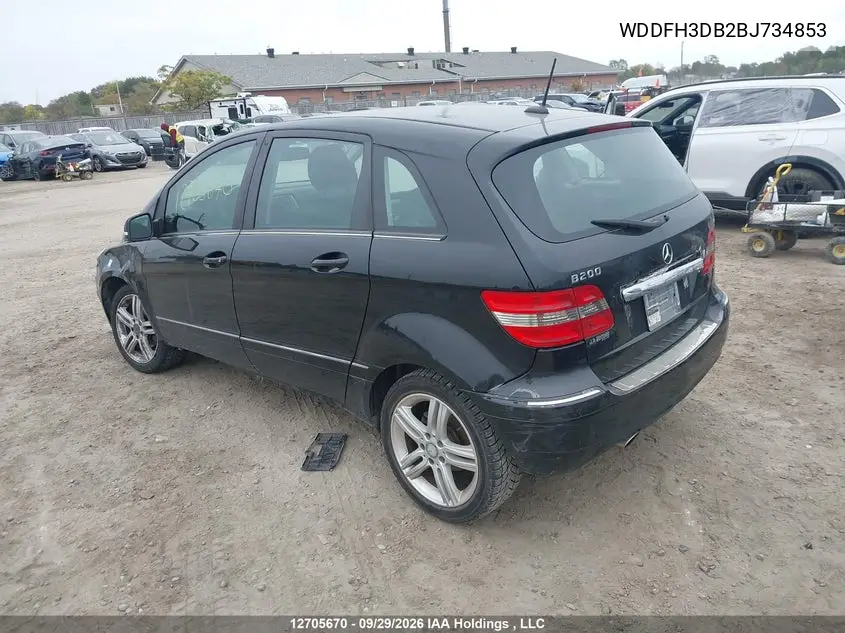 2011 MERCEDES B-KLASSE VIN WDDFH3DB2BJ734853 — фото 3