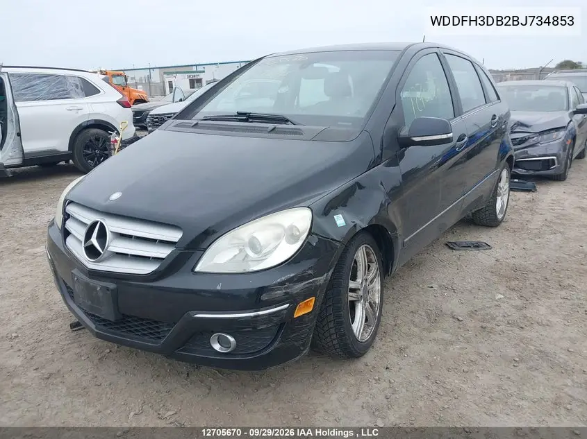 2011 MERCEDES B-KLASSE VIN WDDFH3DB2BJ734853 — фото 6
