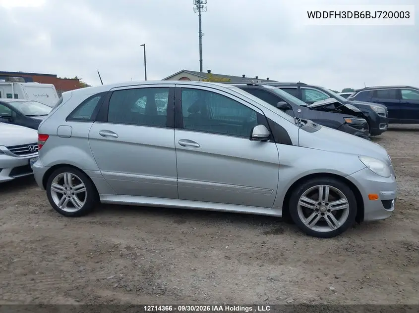 2011 MERCEDES B-KLASSE VIN WDDFH3DB6BJ720003 — фото 13