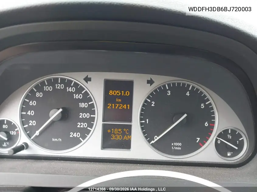 2011 MERCEDES B-KLASSE VIN WDDFH3DB6BJ720003 — фото 7