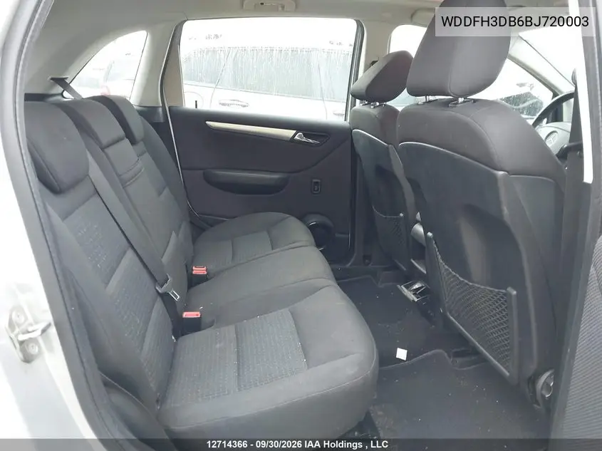 2011 MERCEDES B-KLASSE VIN WDDFH3DB6BJ720003 — фото 8