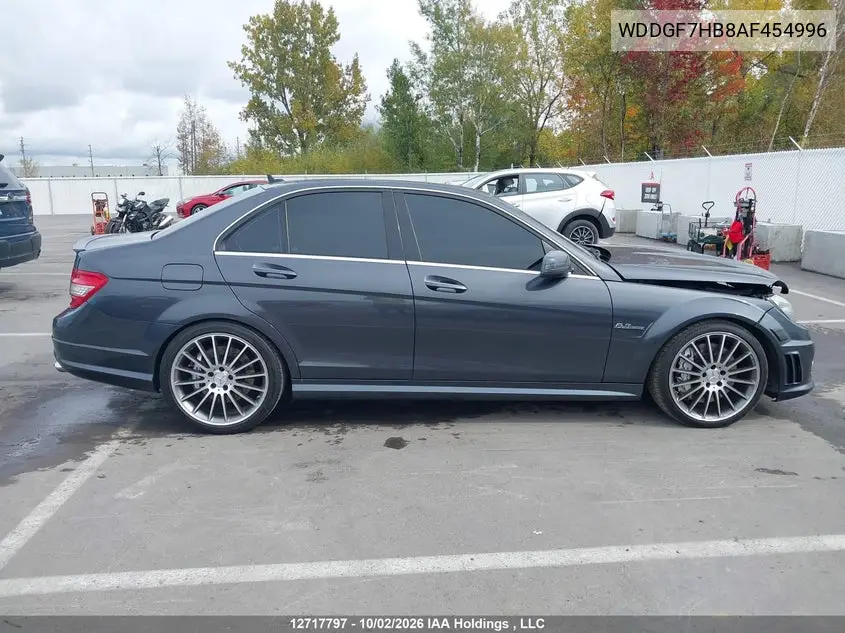 2010 MERCEDES C-KLASSE AMG VIN WDDGF7HB8AF454996 — фото 12