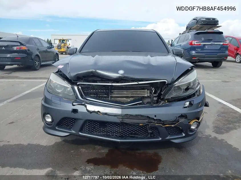 2010 MERCEDES C-KLASSE AMG VIN WDDGF7HB8AF454996 — фото 6