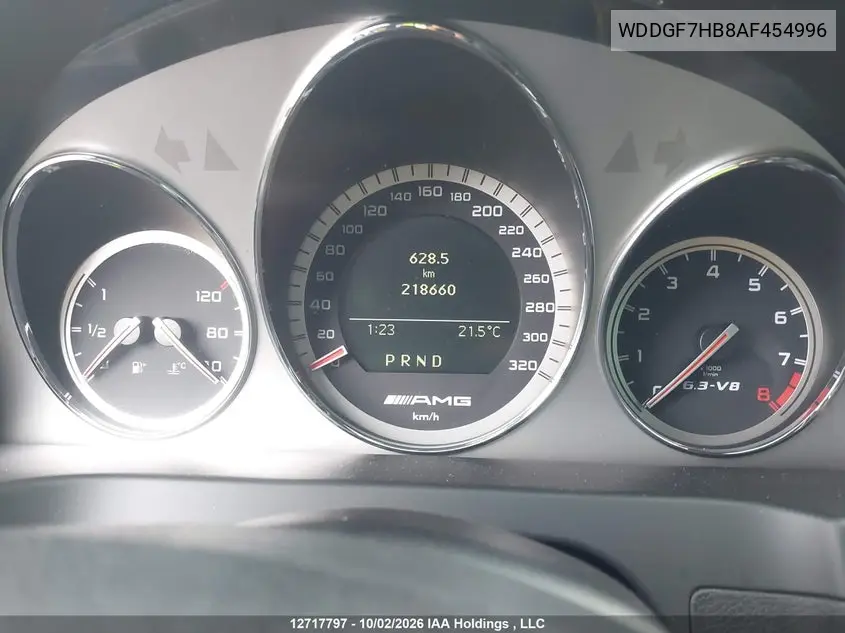 2010 MERCEDES C-KLASSE AMG VIN WDDGF7HB8AF454996 — фото 7