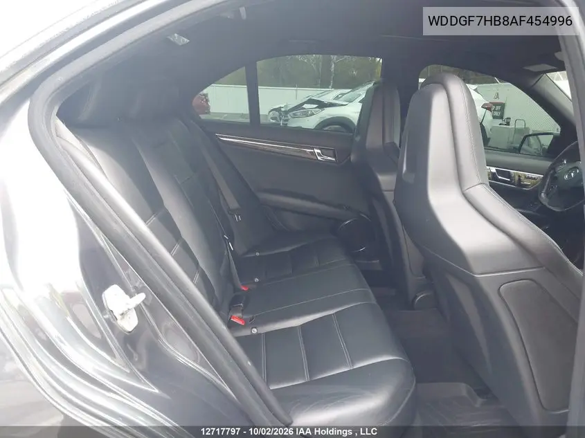 2010 MERCEDES C-KLASSE AMG VIN WDDGF7HB8AF454996 — фото 8