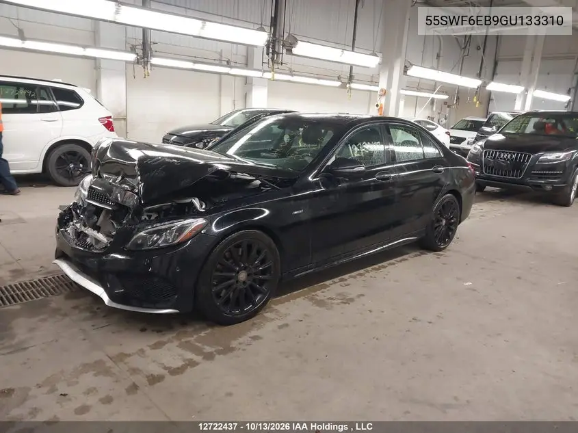 2016 MERCEDES C-KLASSE AMG VIN 55SWF6EB9GU133310 — фото 2