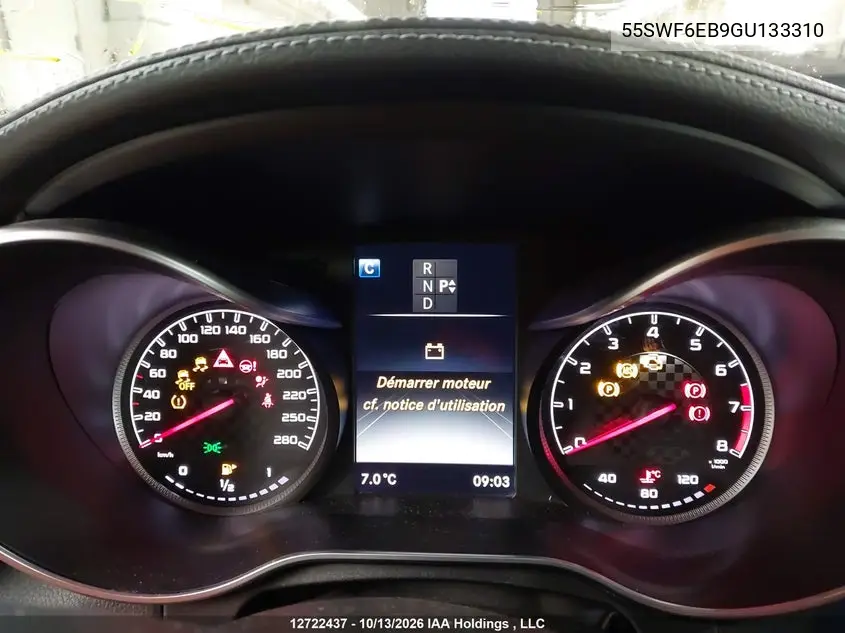 2016 MERCEDES C-KLASSE AMG VIN 55SWF6EB9GU133310 — фото 7