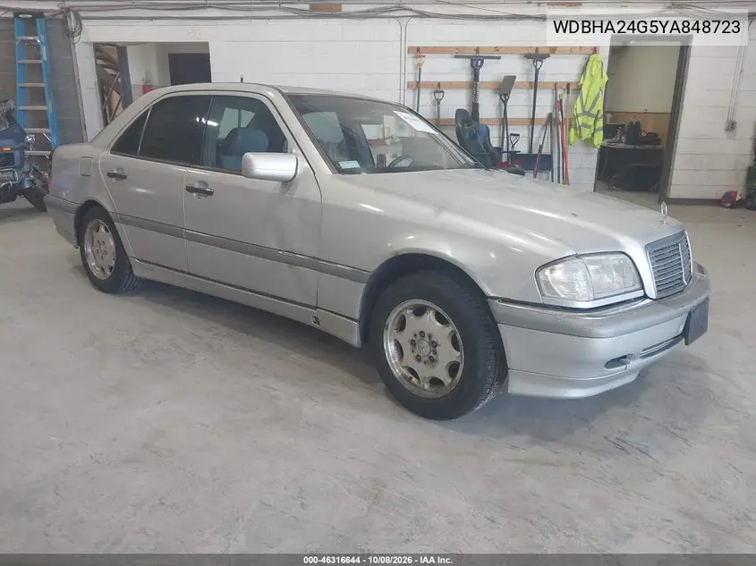 MERCEDES C-KLASSE 2000, VIN WDBHA24G5YA848723