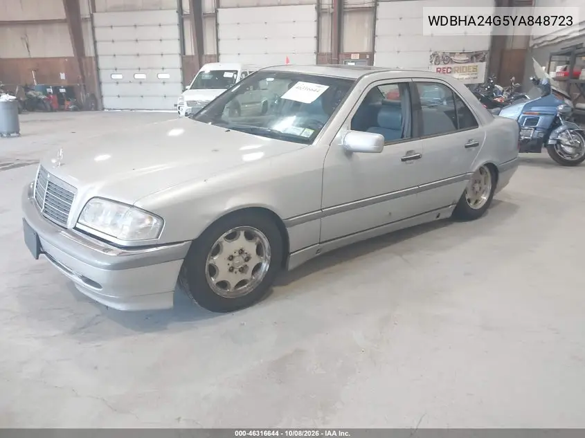 2000 MERCEDES C-KLASSE VIN WDBHA24G5YA848723 — фото 2