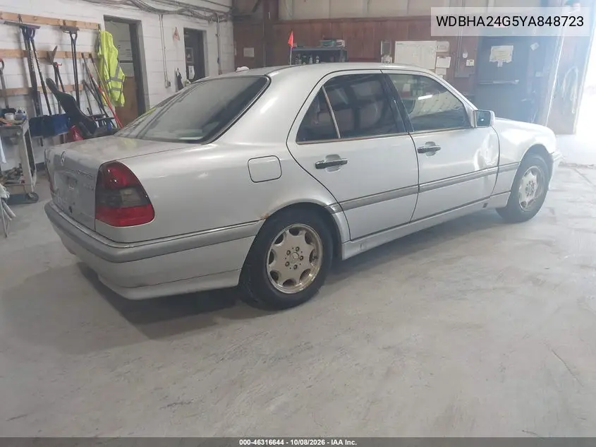 2000 MERCEDES C-KLASSE VIN WDBHA24G5YA848723 — фото 4