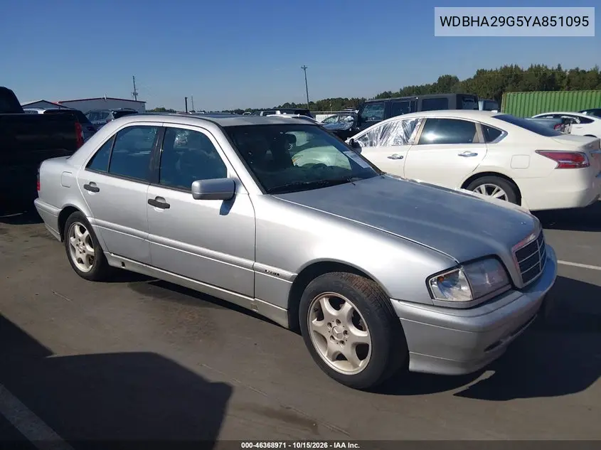 MERCEDES C-KLASSE 2000, VIN WDBHA29G5YA851095