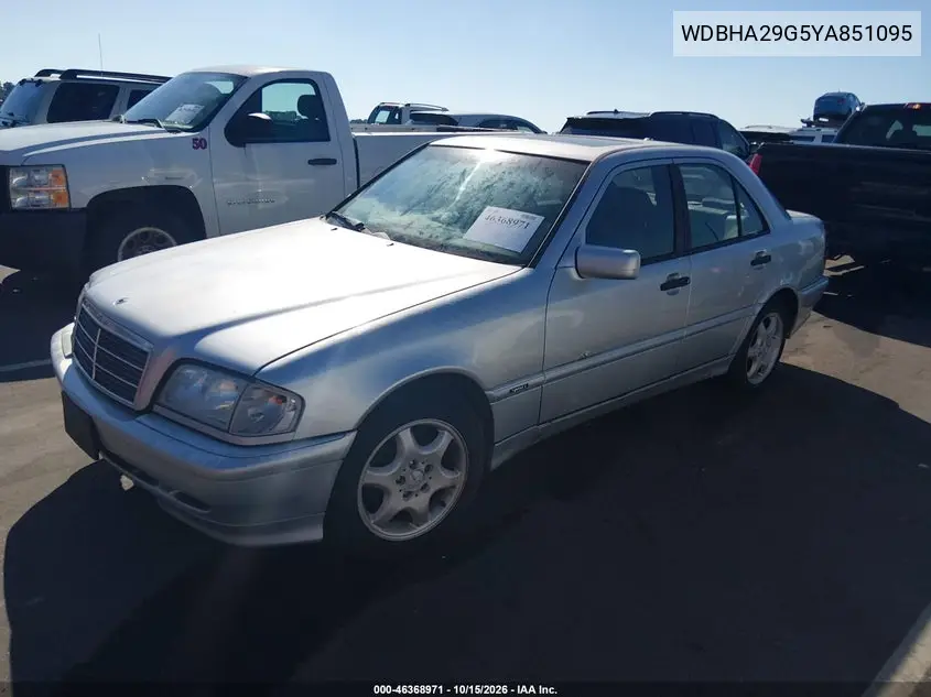2000 MERCEDES C-KLASSE VIN WDBHA29G5YA851095 — фото 2