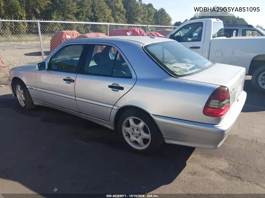 2000 MERCEDES C-KLASSE VIN WDBHA29G5YA851095 — фото 3