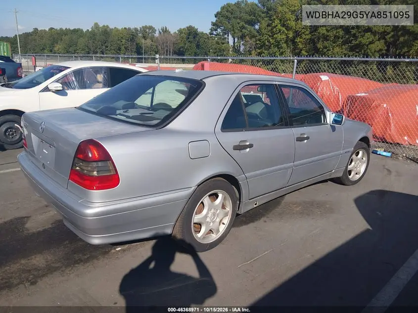 2000 MERCEDES C-KLASSE VIN WDBHA29G5YA851095 — фото 4