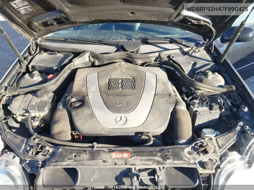 2007 MERCEDES C-KLASSE VIN WDBRF92H47F890425 — фото 10