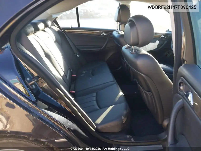 2007 MERCEDES C-KLASSE VIN WDBRF92H47F890425 — фото 8