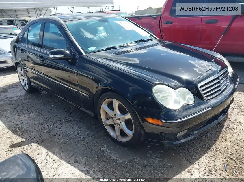MERCEDES C-KLASSE 2007, VIN WDBRF52H97F921208