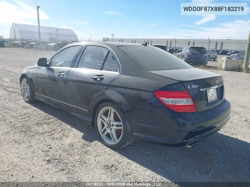 2008 MERCEDES C-KLASSE VIN WDDGF87X88F182219 — фото 3