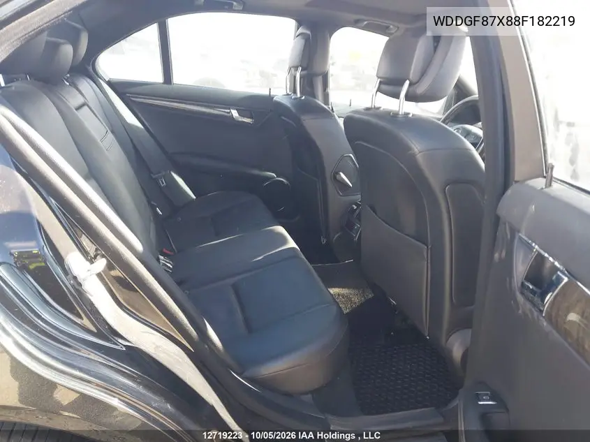 2008 MERCEDES C-KLASSE VIN WDDGF87X88F182219 — фото 8