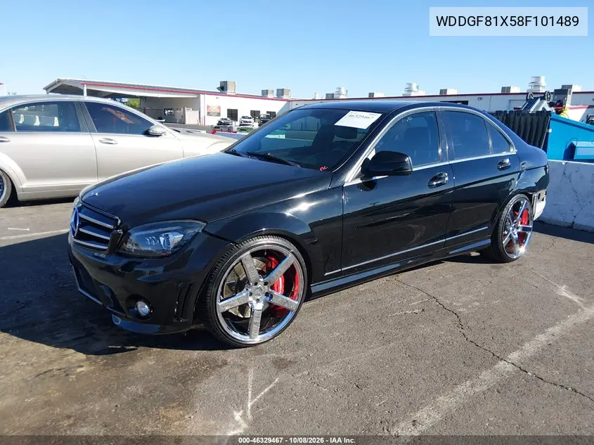 2008 MERCEDES C-KLASSE VIN WDDGF81X58F101489 — фото 2