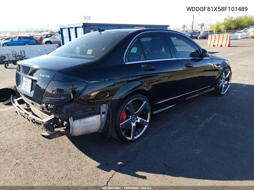 2008 MERCEDES C-KLASSE VIN WDDGF81X58F101489 — фото 4