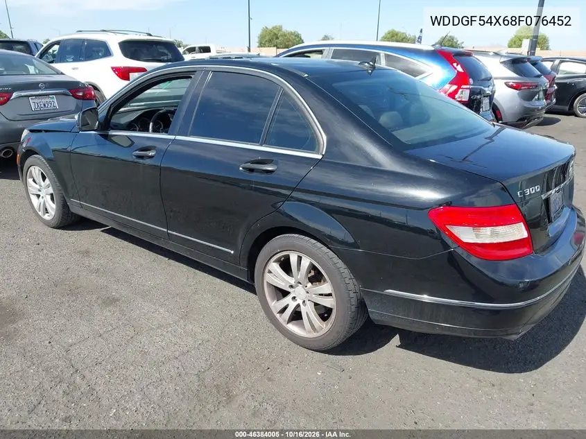 2008 MERCEDES C-KLASSE VIN WDDGF54X68F076452 — фото 3