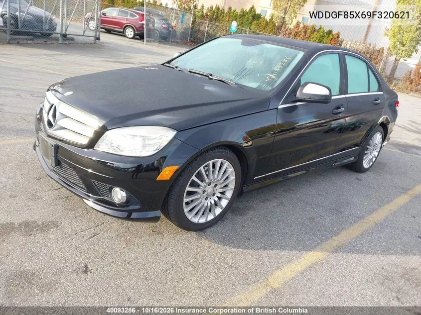 2009 MERCEDES C-KLASSE VIN WDDGF85X69F320621 — фото 2