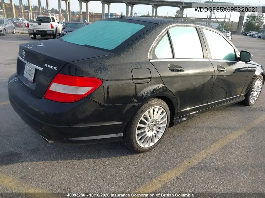 2009 MERCEDES C-KLASSE VIN WDDGF85X69F320621 — фото 4