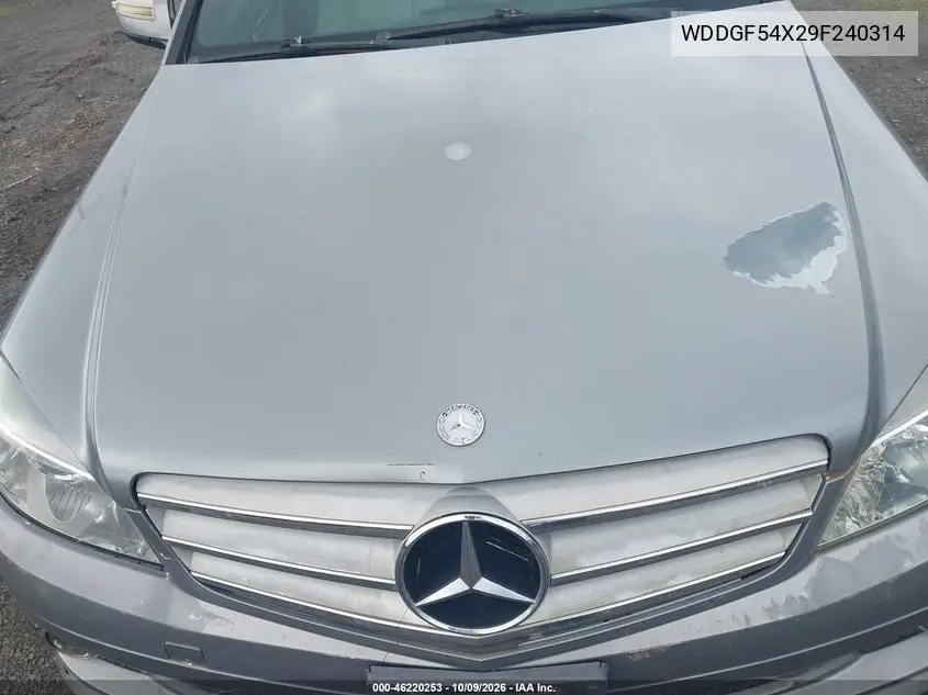 2009 MERCEDES C-KLASSE VIN WDDGF54X29F240314 — фото 10