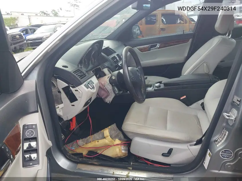 2009 MERCEDES C-KLASSE VIN WDDGF54X29F240314 — фото 15