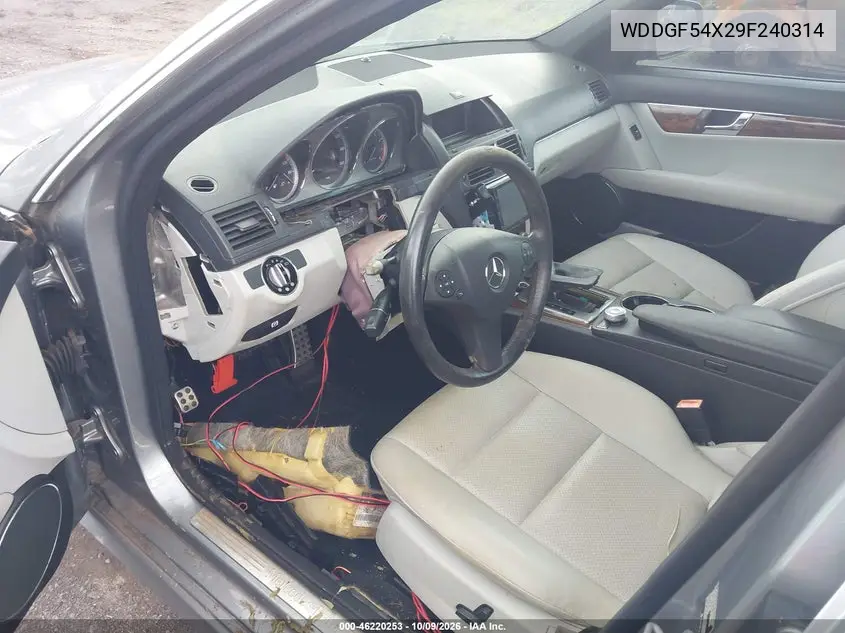 2009 MERCEDES C-KLASSE VIN WDDGF54X29F240314 — фото 6