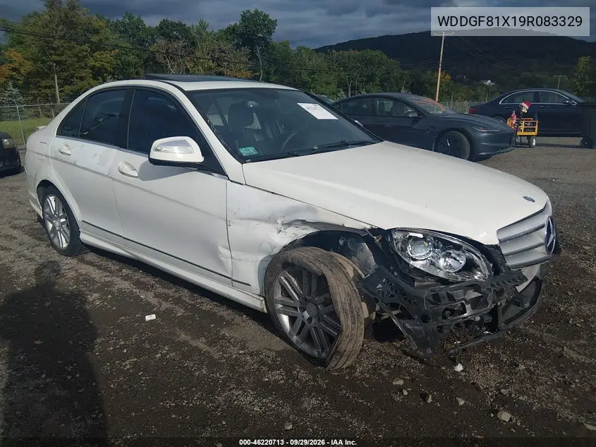 MERCEDES C-KLASSE 2009, VIN WDDGF81X19R083329