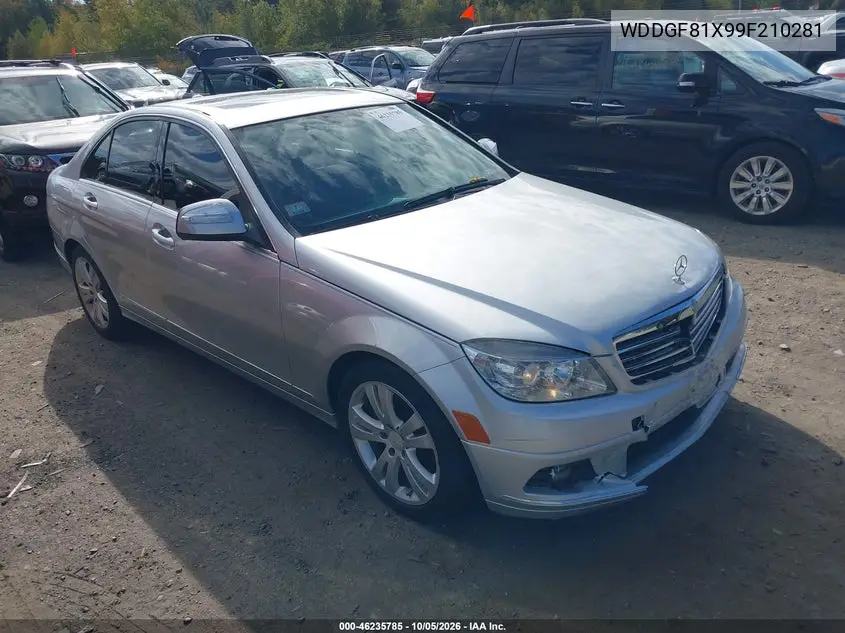 MERCEDES C-KLASSE 2009, VIN WDDGF81X99F210281