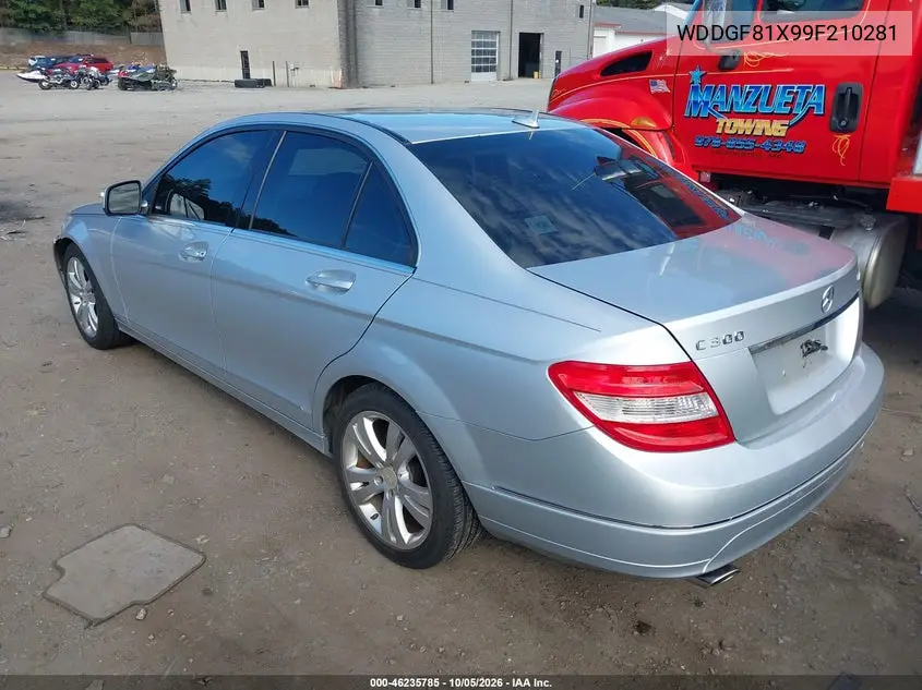 2009 MERCEDES C-KLASSE VIN WDDGF81X99F210281 — фото 3