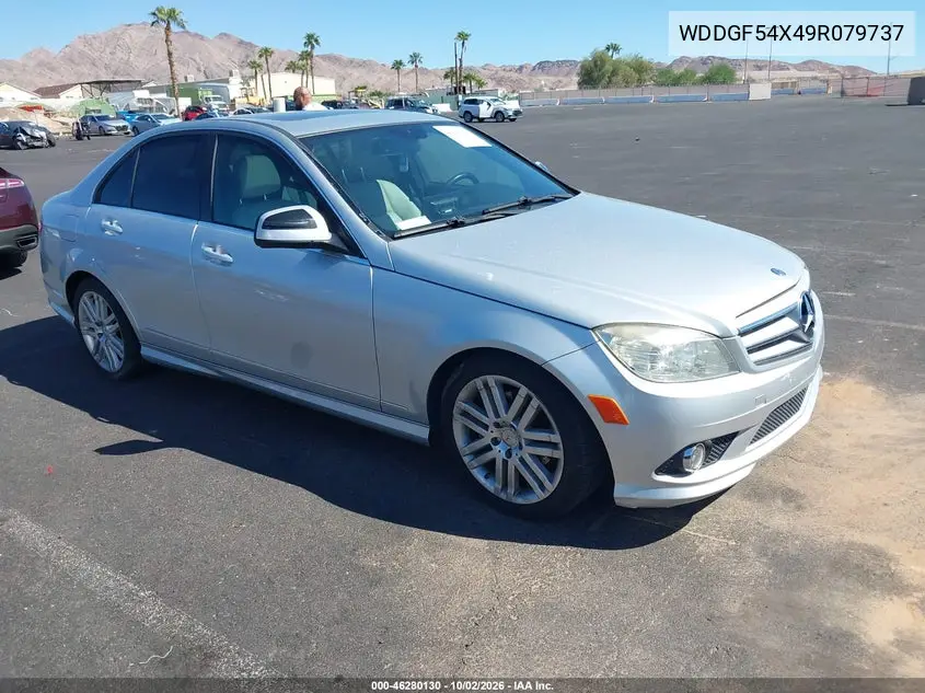 MERCEDES C-KLASSE 2009, VIN WDDGF54X49R079737