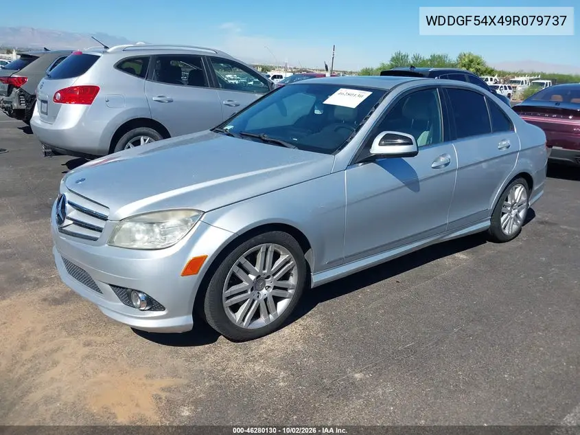 2009 MERCEDES C-KLASSE VIN WDDGF54X49R079737 — фото 2