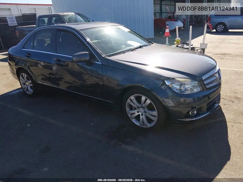 MERCEDES C-KLASSE 2010, VIN WDDGF8BB1AR124341