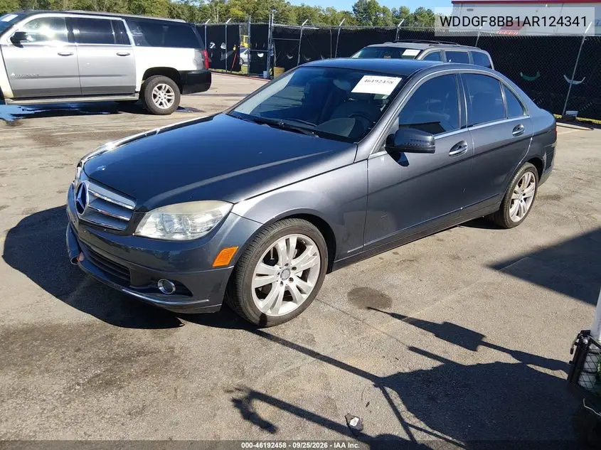 2010 MERCEDES C-KLASSE VIN WDDGF8BB1AR124341 — фото 2