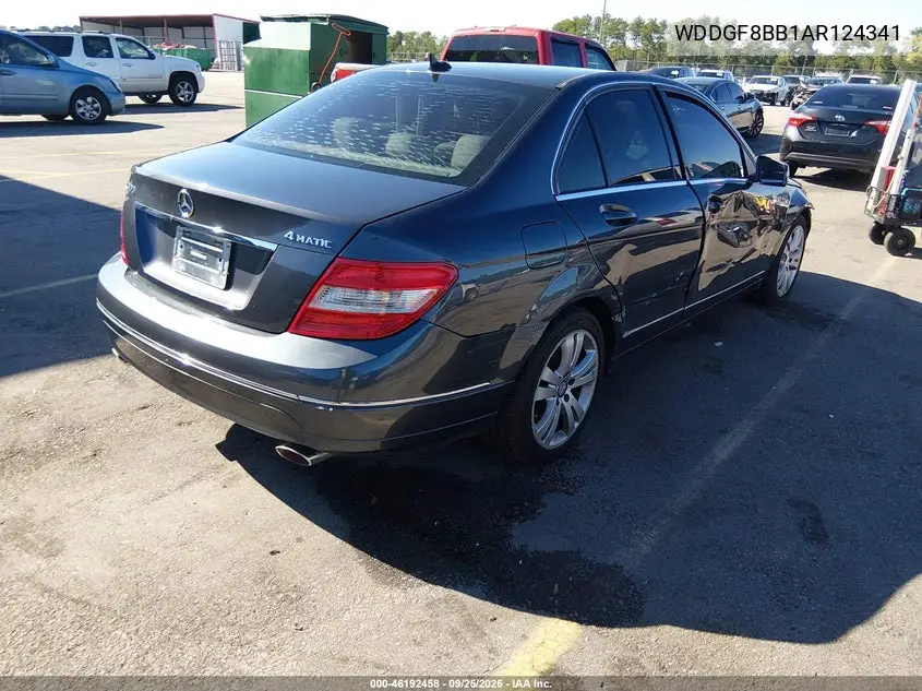 2010 MERCEDES C-KLASSE VIN WDDGF8BB1AR124341 — фото 4