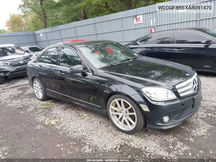 MERCEDES C-KLASSE 2010, VIN WDDGF8BBXAR091470