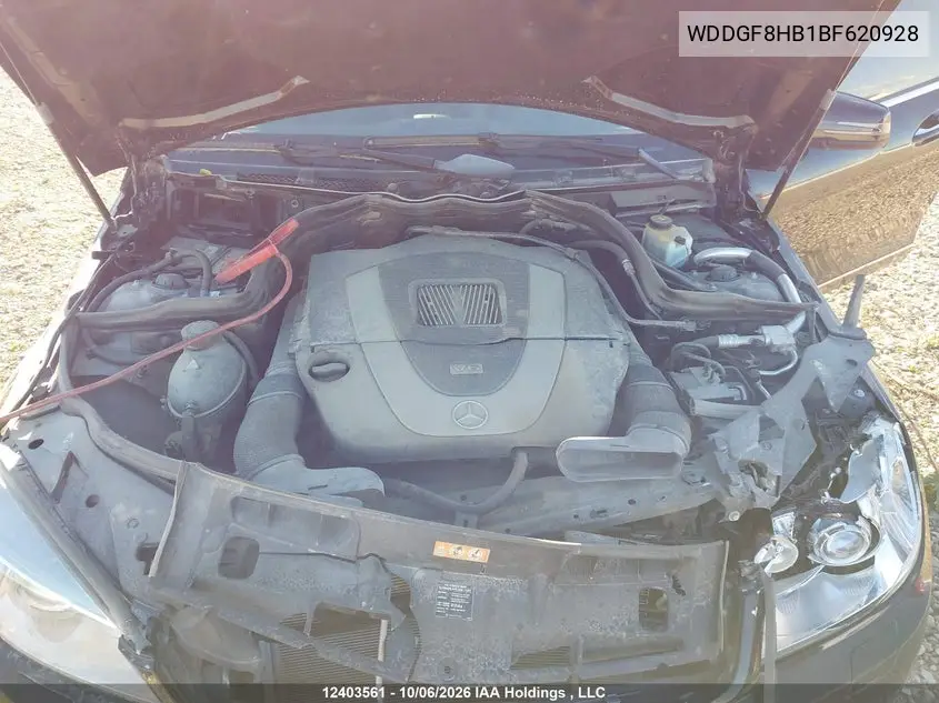 2011 MERCEDES C-KLASSE VIN WDDGF8HB1BF620928 — фото 10