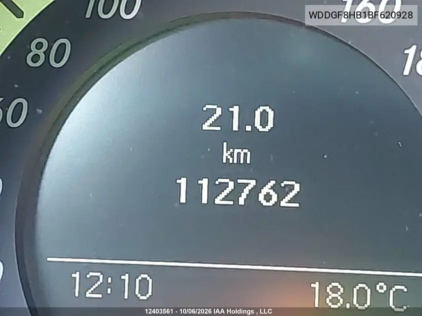 2011 MERCEDES C-KLASSE VIN WDDGF8HB1BF620928 — фото 15
