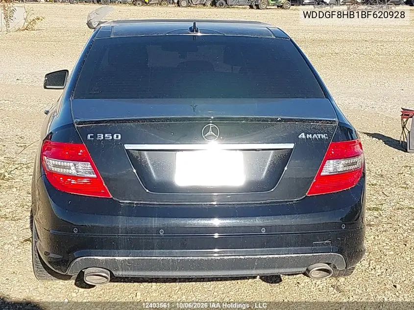 2011 MERCEDES C-KLASSE VIN WDDGF8HB1BF620928 — фото 16