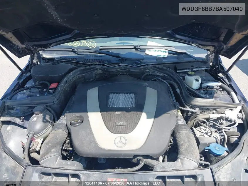 2011 MERCEDES C-KLASSE VIN WDDGF8BB7BA507040 — фото 9