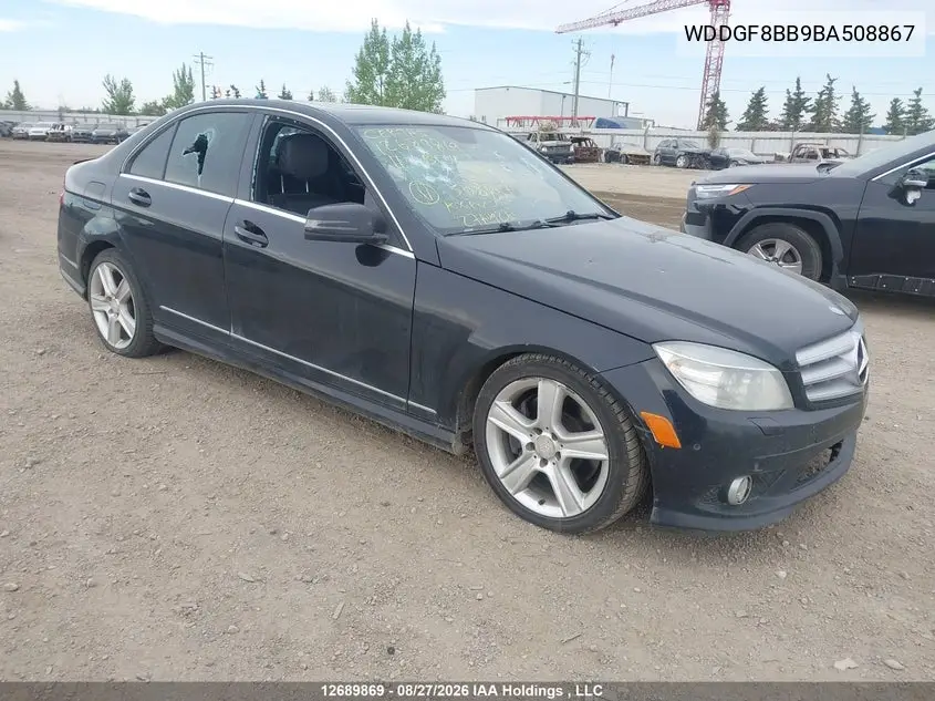 MERCEDES C-KLASSE 2011, VIN WDDGF8BB9BA508867