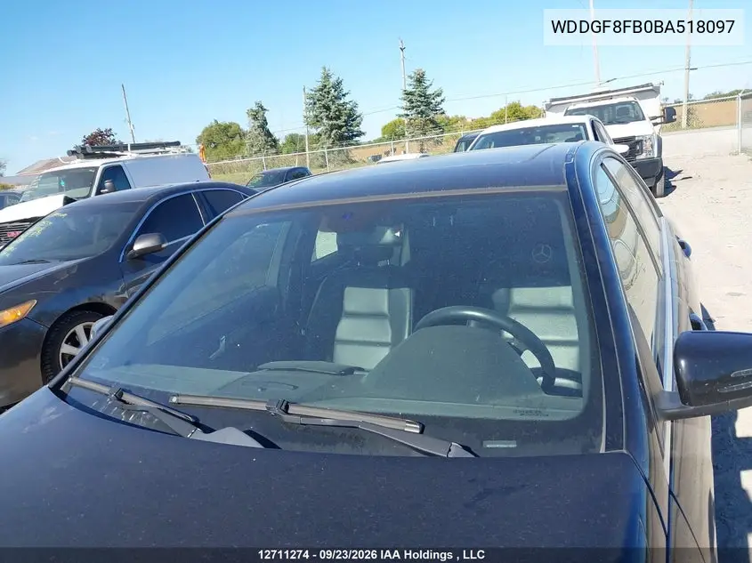 2011 MERCEDES C-KLASSE VIN WDDGF8FB0BA518097 — фото 17